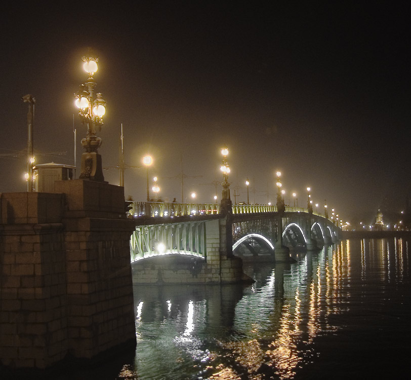 photo "Troitsky bridge" tags: architecture, landscape, night