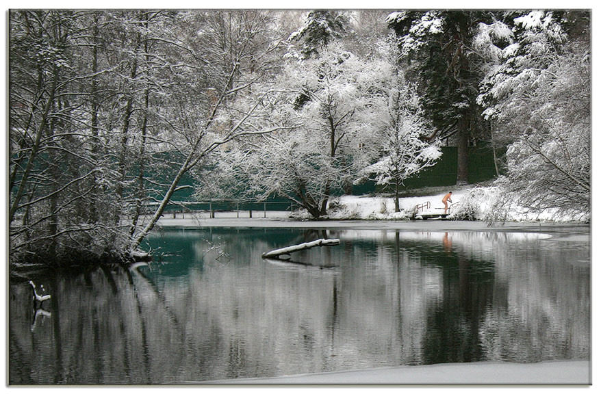 photo "About bathing in ice water" tags: landscape, genre, water