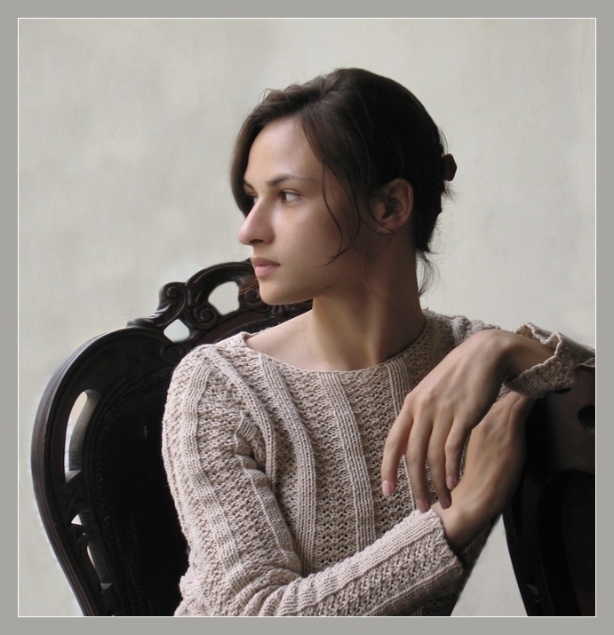 photo "And behind a window a rain" tags: portrait, woman