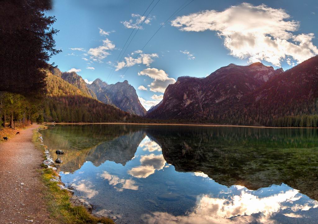 фото "lake toblach" метки: пейзаж, вода