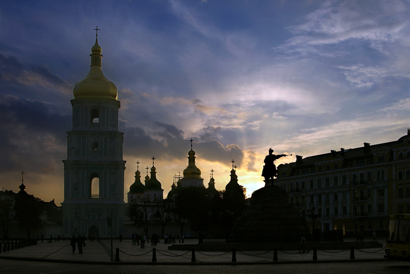 photo "***" tags: architecture, landscape, sunset