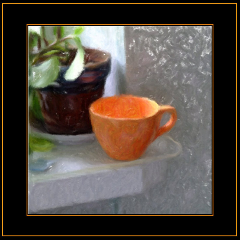 фото "Этюд с оранжевой чашкой" метки: натюрморт, 