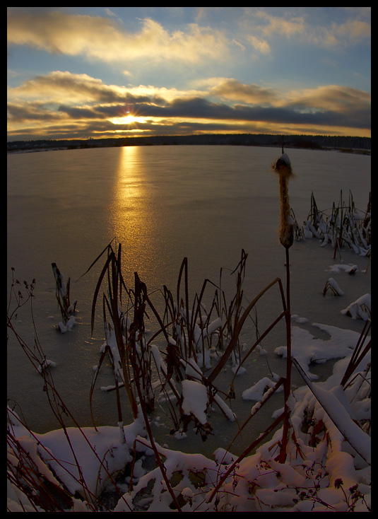 photo "***" tags: landscape, sunset, winter