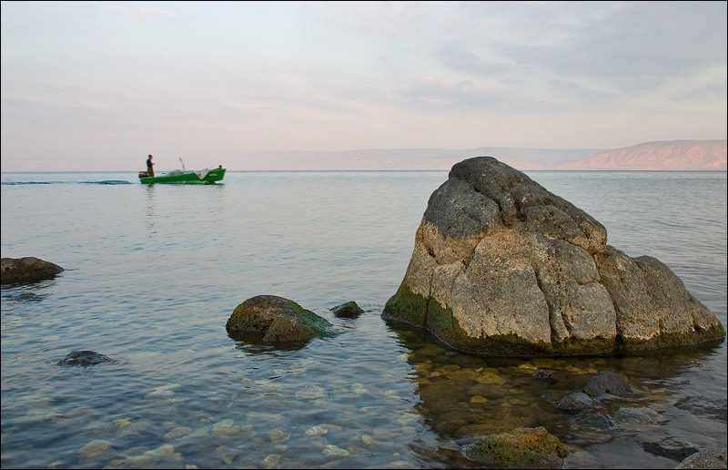 photo "The Sea of Galilea" tags: landscape, sunset, water