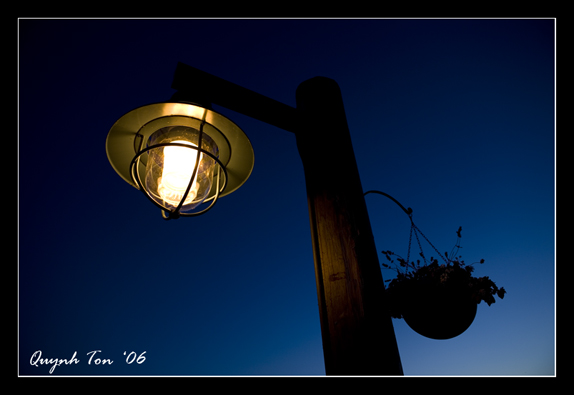 photo "Pier Light" tags: landscape, travel, North America, night