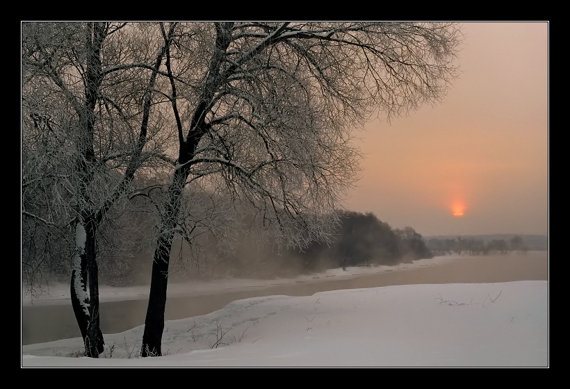 photo "Frosty dawn" tags: landscape, sunset, winter