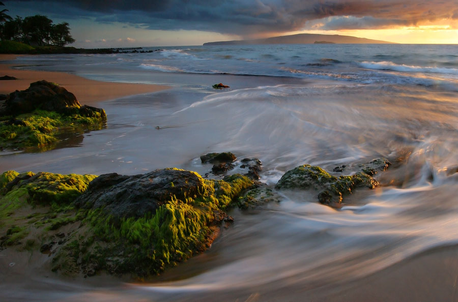 photo "Wave near my feet" tags: landscape, sunset, water