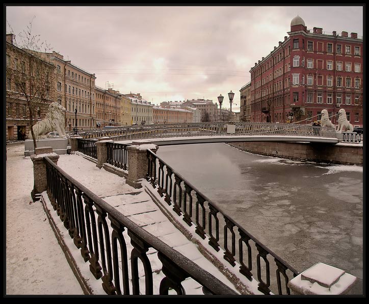 photo "The Lion's bridge. Winter" tags: architecture, landscape, 