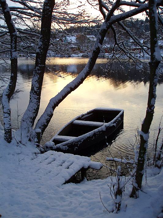 фото "И это тоже первый снег" метки: пейзаж, вода, осень