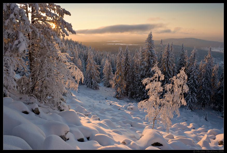 photo "Belaya Mt / 0165_0124" tags: landscape, mountains, winter