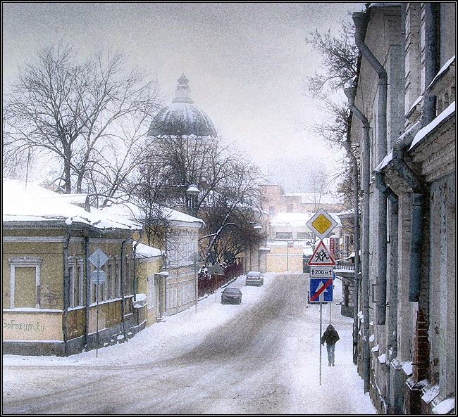 фото "Москва, в Старых Садех" метки: архитектура, пейзаж, зима