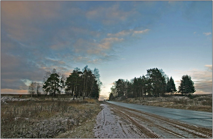 photo "Neither autumn, nor winter" tags: landscape, clouds, sunset