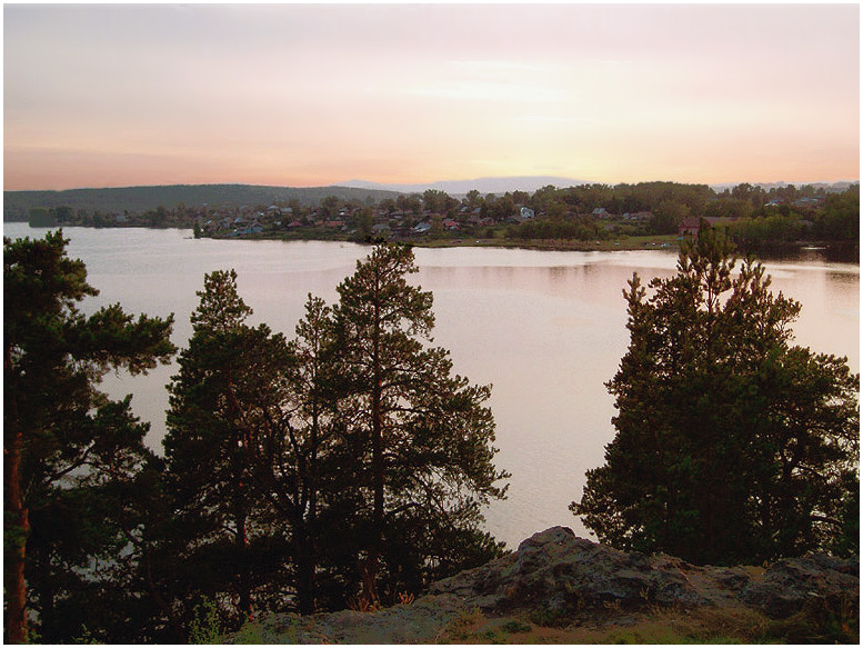 photo "Pink evening" tags: landscape, water