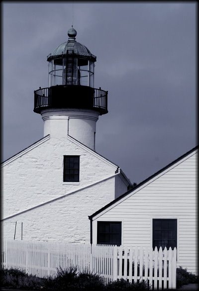 photo "Pt. Loma Lighthouse 3" tags: black&white, travel, North America