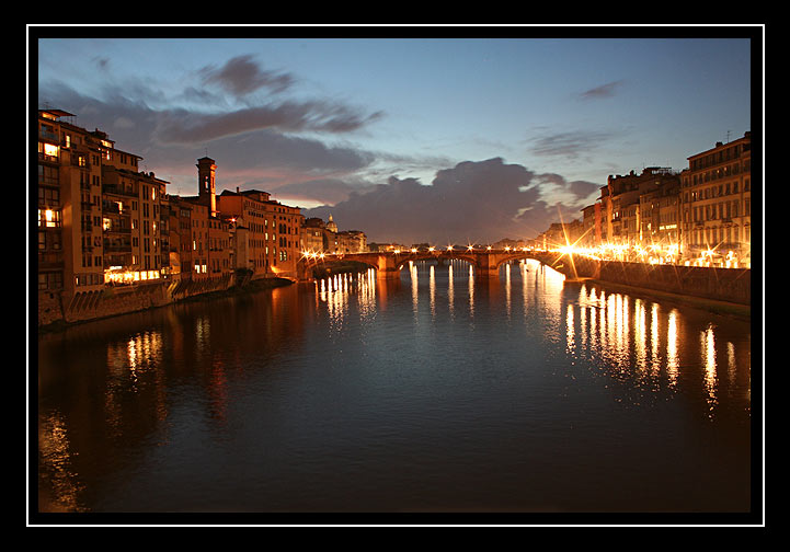 photo "Florence lights" tags: travel, landscape, Europe, sunset