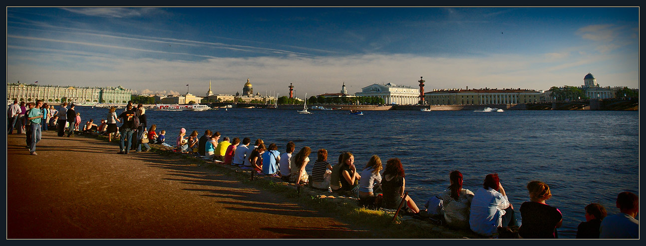 фото "Смотрим на Стрелку." метки: панорама, 