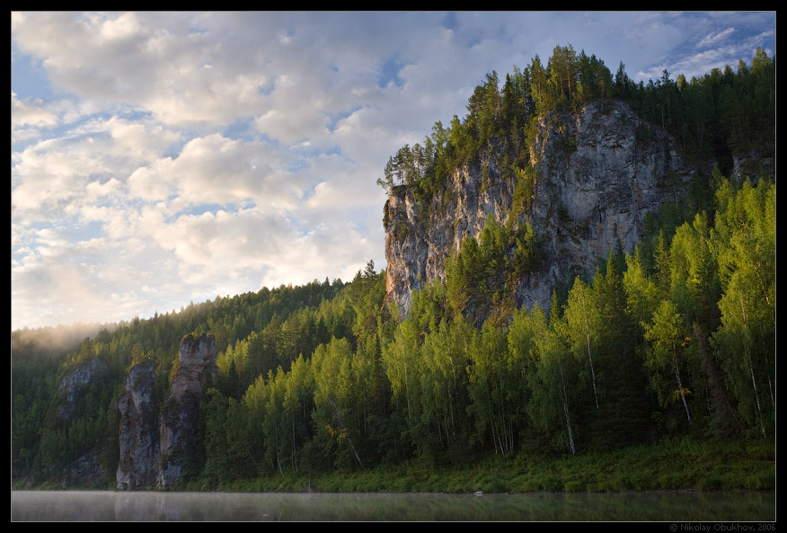 photo "Chusovaya river / 0162_0043" tags: landscape, travel, fog, mountains, rocks, sunrise