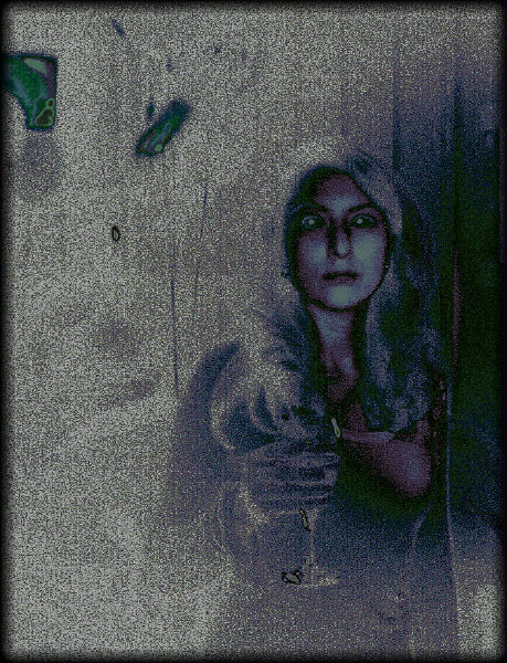 photo "Toasting The Spirits." tags: montage, portrait, woman