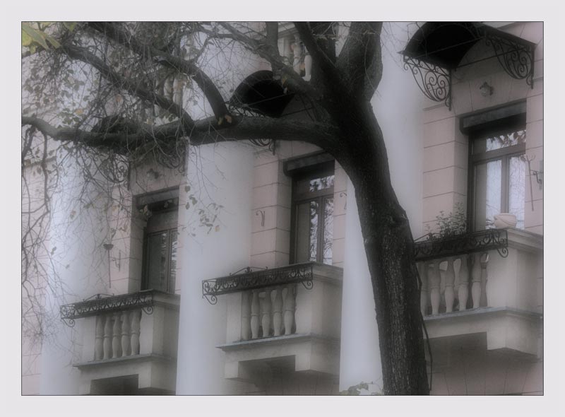 фото "три балкончика" метки: архитектура, ретро, пейзаж, 