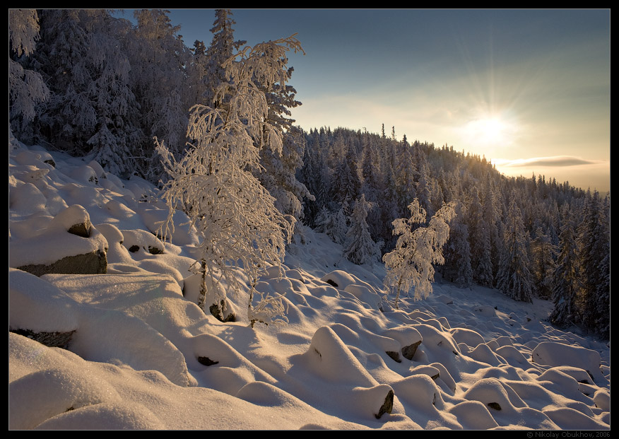 photo "Belaya Mt / 0165_0094" tags: landscape, mountains, winter