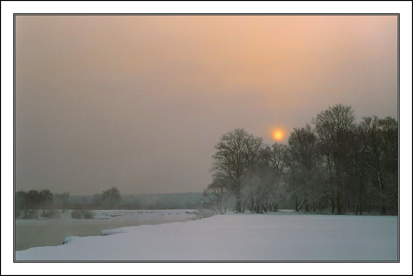 photo "Frosty morning etude" tags: landscape, sunset, winter