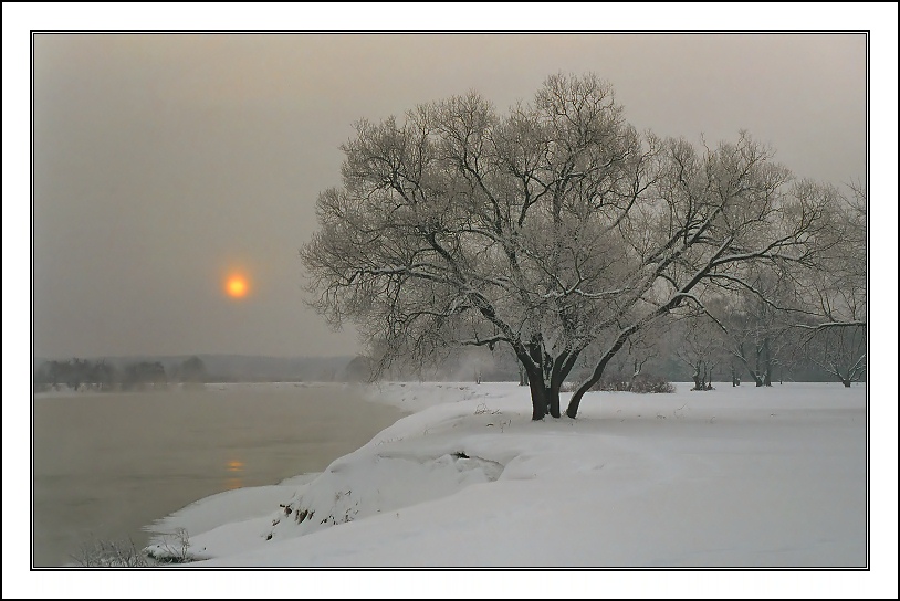 photo "Frosty morning" tags: landscape, sunset, winter