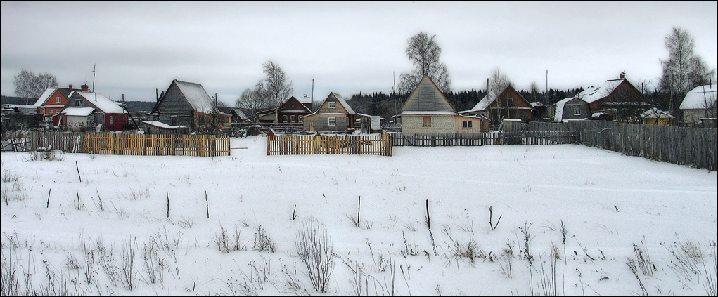 photo "Small village" tags: landscape, architecture, winter
