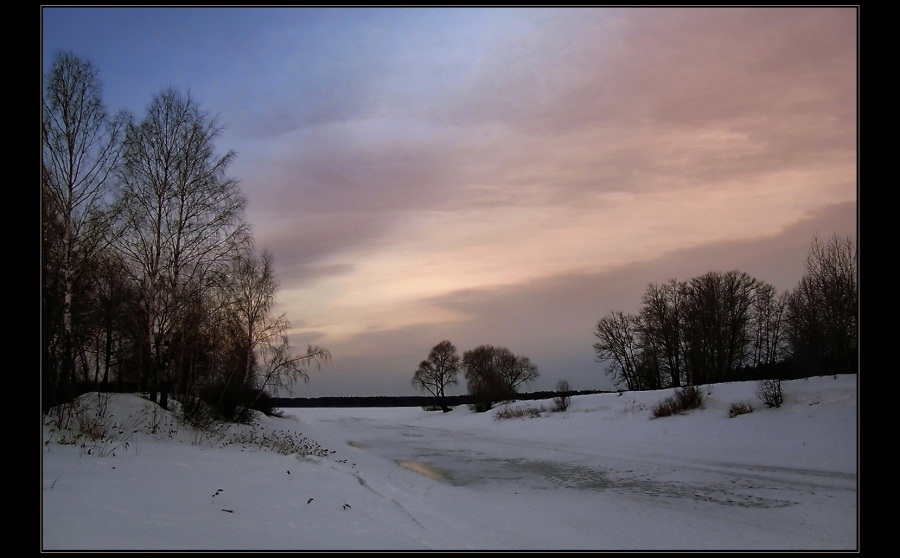 photo "Оттенки зимнего утра" tags: landscape, sunset, winter