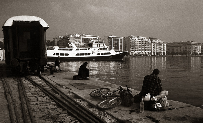 фото "Salonica" метки: черно-белые, пейзаж, вода