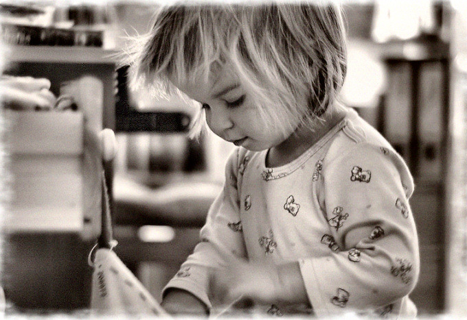 photo "B&W" tags: portrait, black&white, children