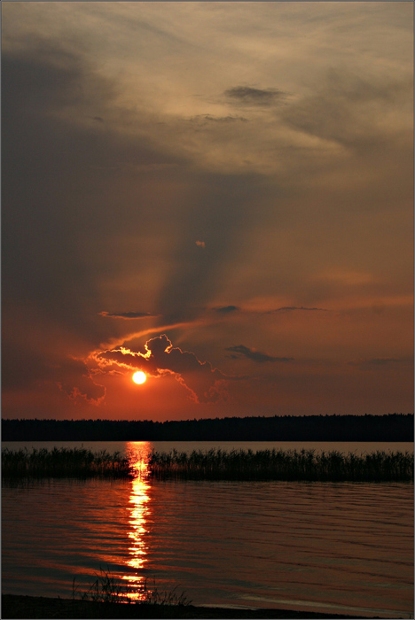 photo "July Sunset" tags: landscape, clouds, sunset