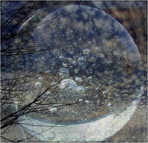 photo "winter sun bubble glass ball" tags: still life, montage, 
