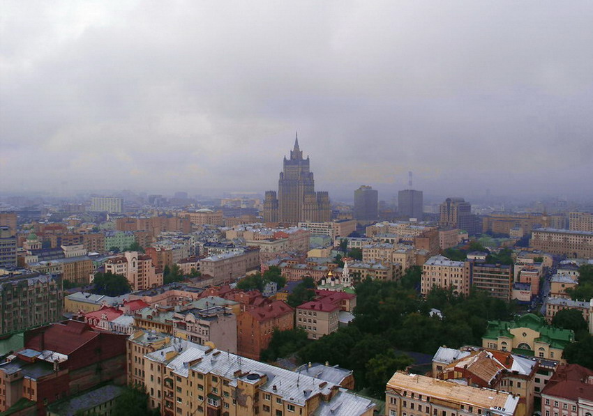 фото "Московские высотки" метки: архитектура, пейзаж, облака