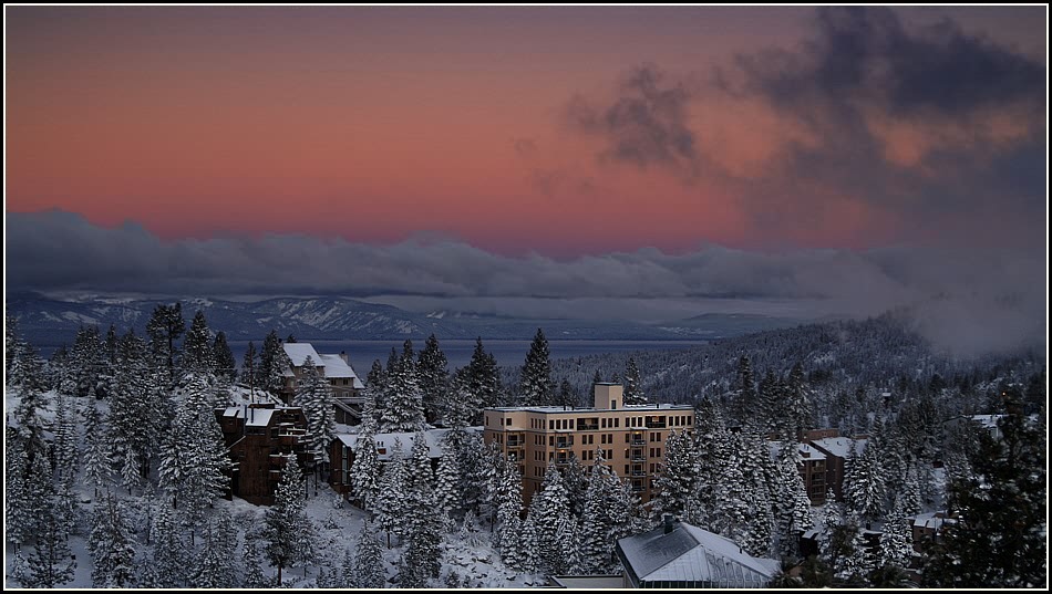 photo "winter in the mountains" tags: landscape, sunset