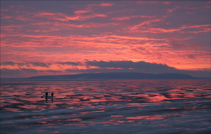 photo "last fishmens....." tags: landscape, clouds, winter