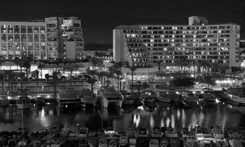 photo "Winter eve in Eilat" tags: travel, black&white, 