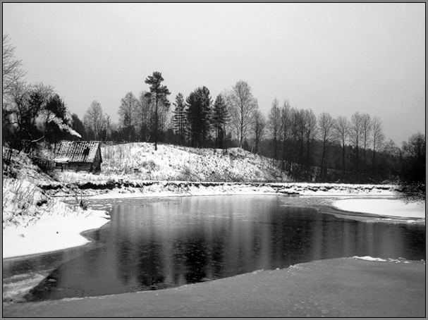 фото "Осень? Зима? Или весна?..." метки: пейзаж, вода, лес