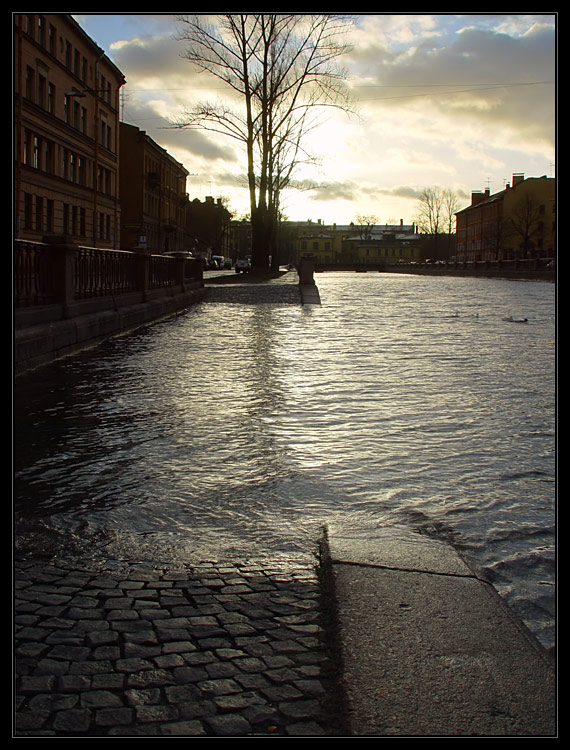 photo "Flood in Spb #3" tags: architecture, landscape, winter