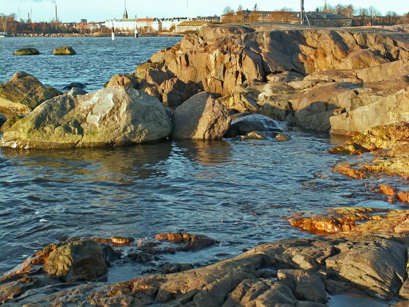 фото "Скалы Финского залива" метки: пейзаж, вода, зима