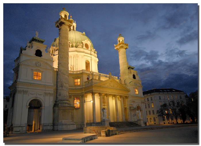 фото "The Karlskirche in Wien" метки: путешествия, архитектура, пейзаж, Европа