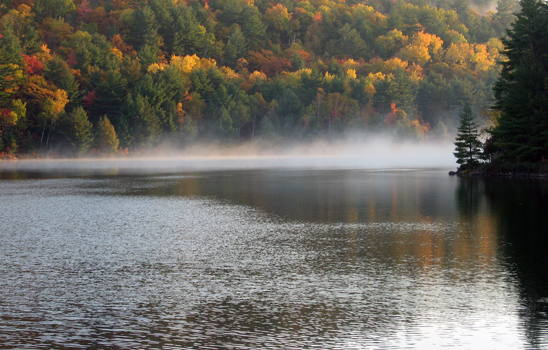 фото "A morning at George Lake" метки: пейзаж, путешествия, Северная Америка, вода