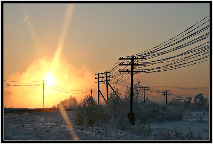 photo "It will be a sunny day" tags: landscape, sunset, winter