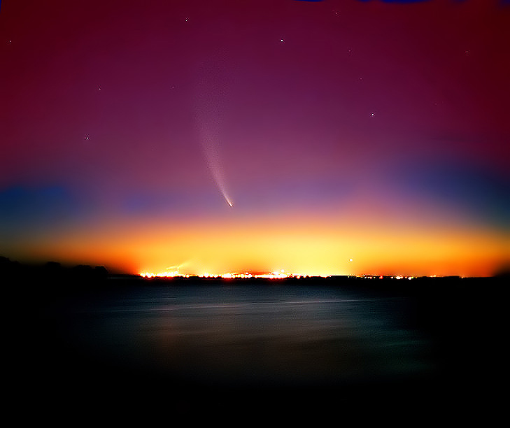 фото "Comet McNaught" метки: пейзаж, ночь
