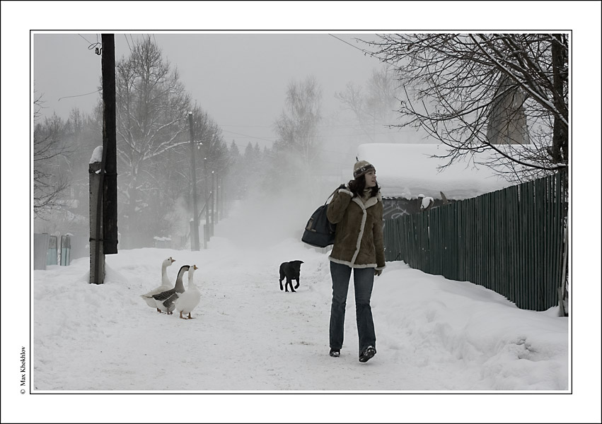 фото "Зимняя (7) - к бабушке..." метки: жанр, пейзаж, зима