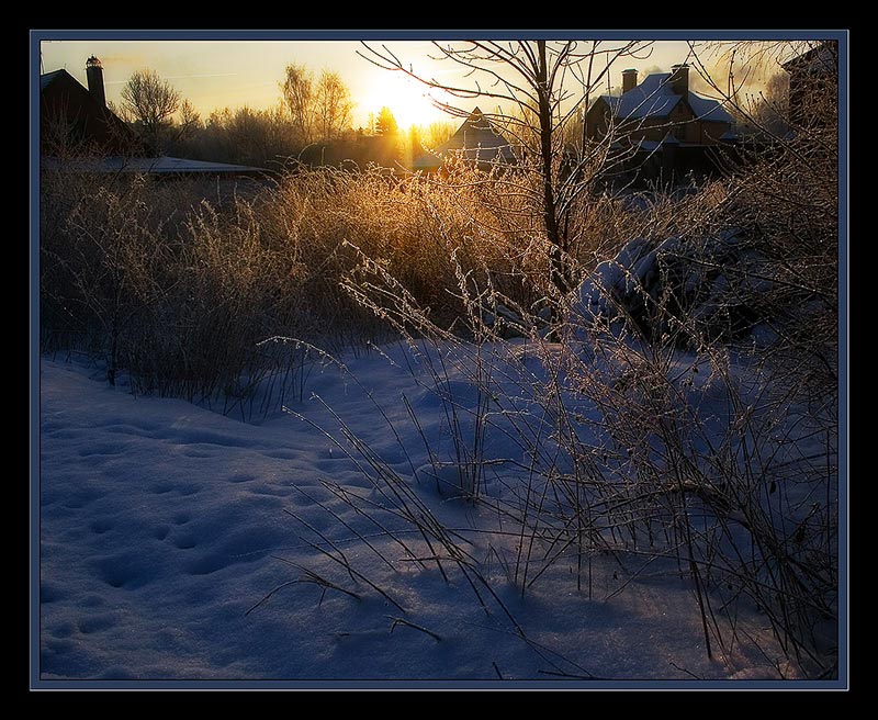 photo "Winter morning ..." tags: landscape, sunset, winter