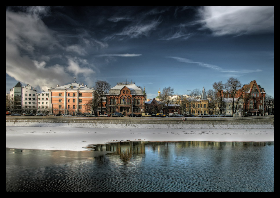 photo "Moscow-river" tags: architecture, landscape, winter