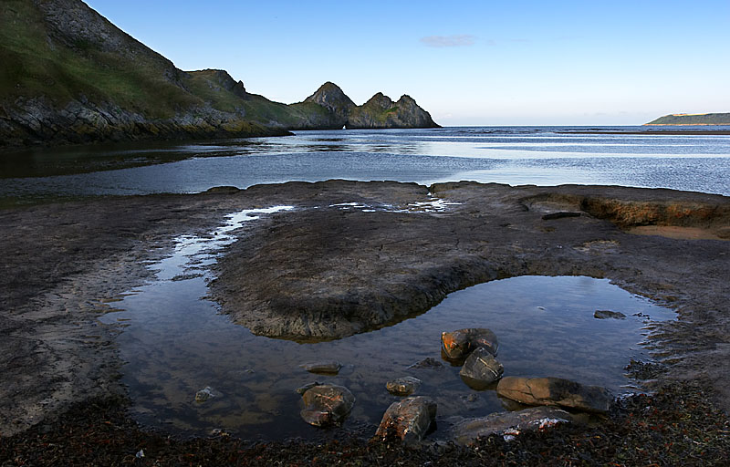 фото "Three cliffs cove" метки: пейзаж, вода