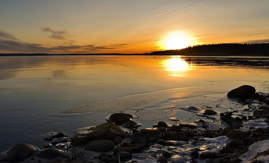photo "***" tags: landscape, sunset, water