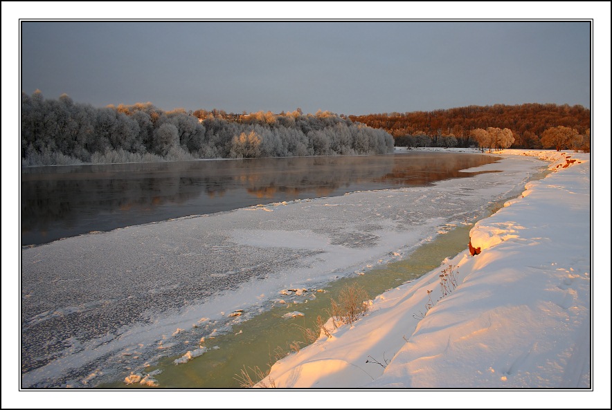 фото "Утренний свет" метки: пейзаж, вода, зима