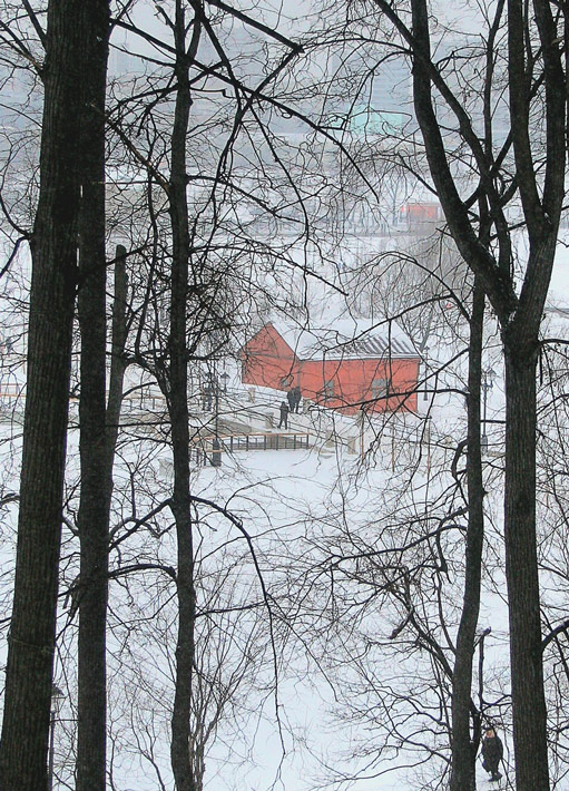 photo "The pink small house" tags: landscape, winter
